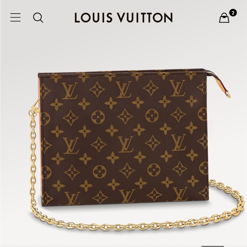 Louis Vuitton, authentic toiletry with chain. Brand new never used.